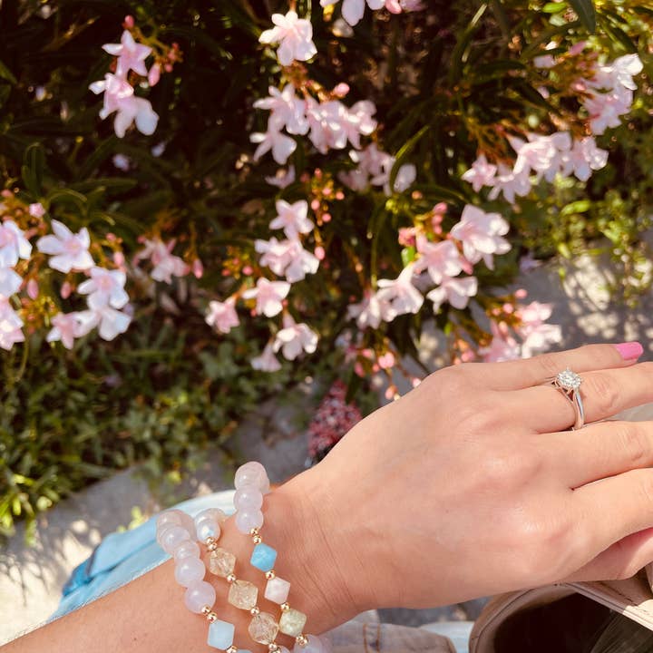 Jessica Santander - Wholesale Beaded Bracelet - Full of Love Rose Quartz Bracelet2