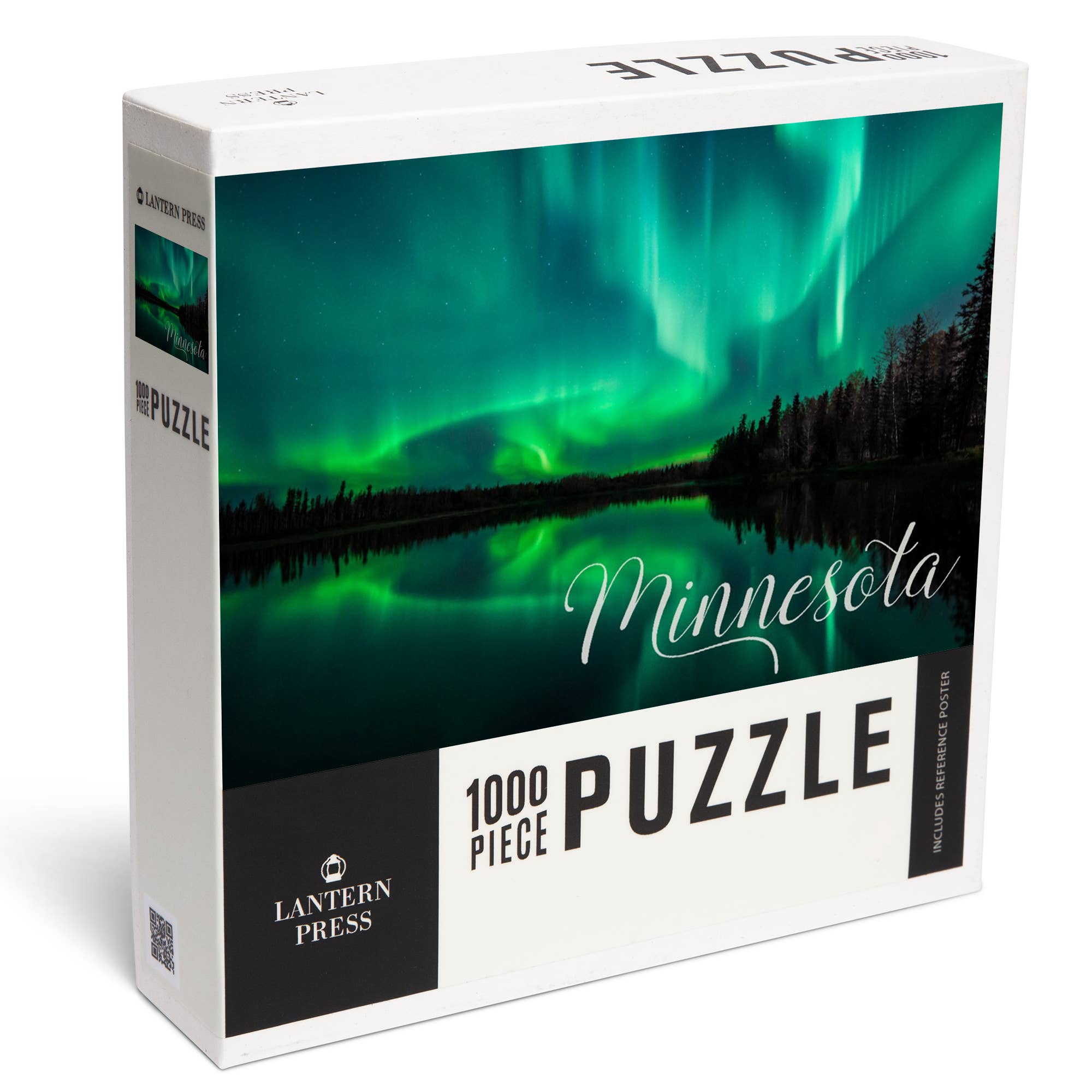 Lantern Press – wholesale Puzzle – Adult – 1000 PIECE PUZZLE Minnesota, Northern Lights over Lake0