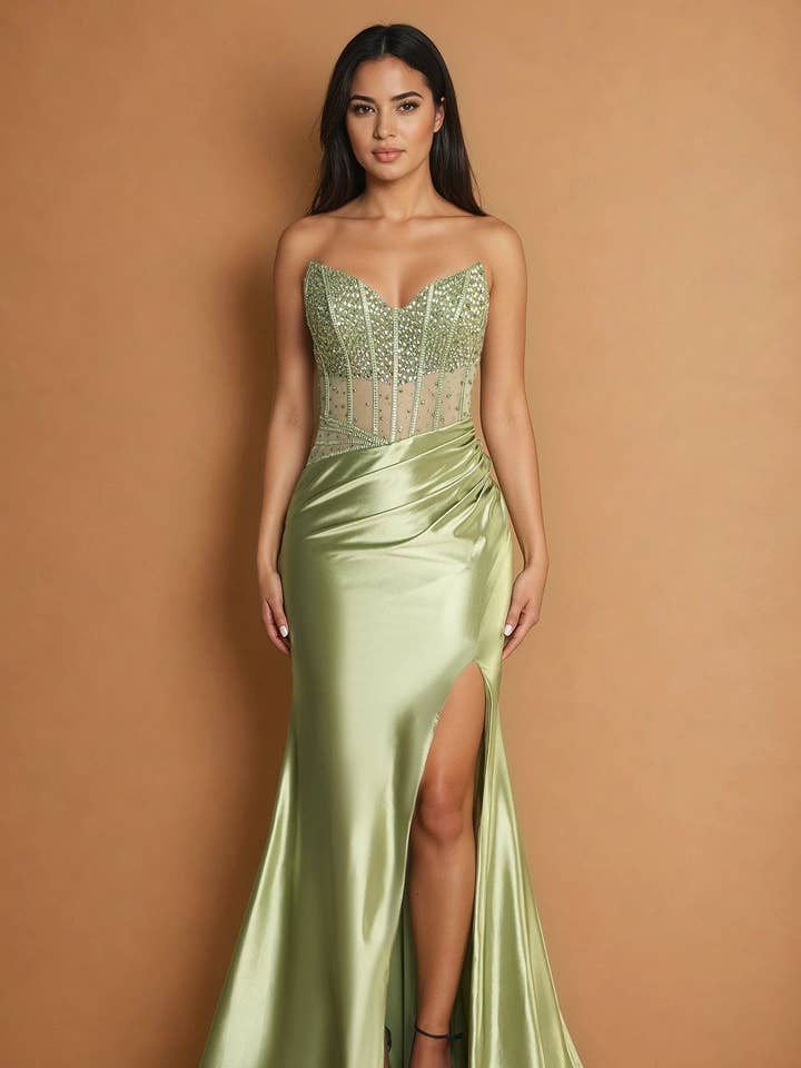 Lange Korset Sexy Galajurk voor wholesale door Kos Couture