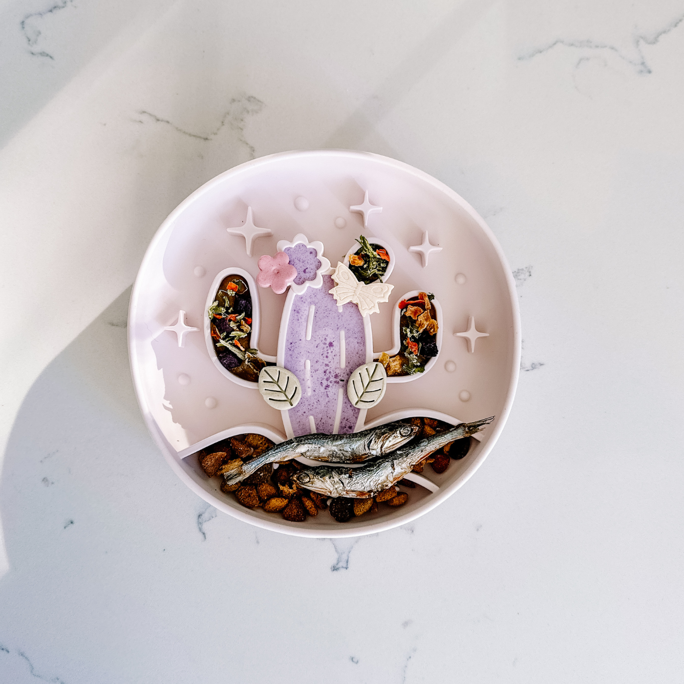 Barks and Brownies - Wholesale Pet Bowl - Cat/Dog - Cactus Silicone Slow Feeder Bowl - Fun, Non-Slip | Sand2