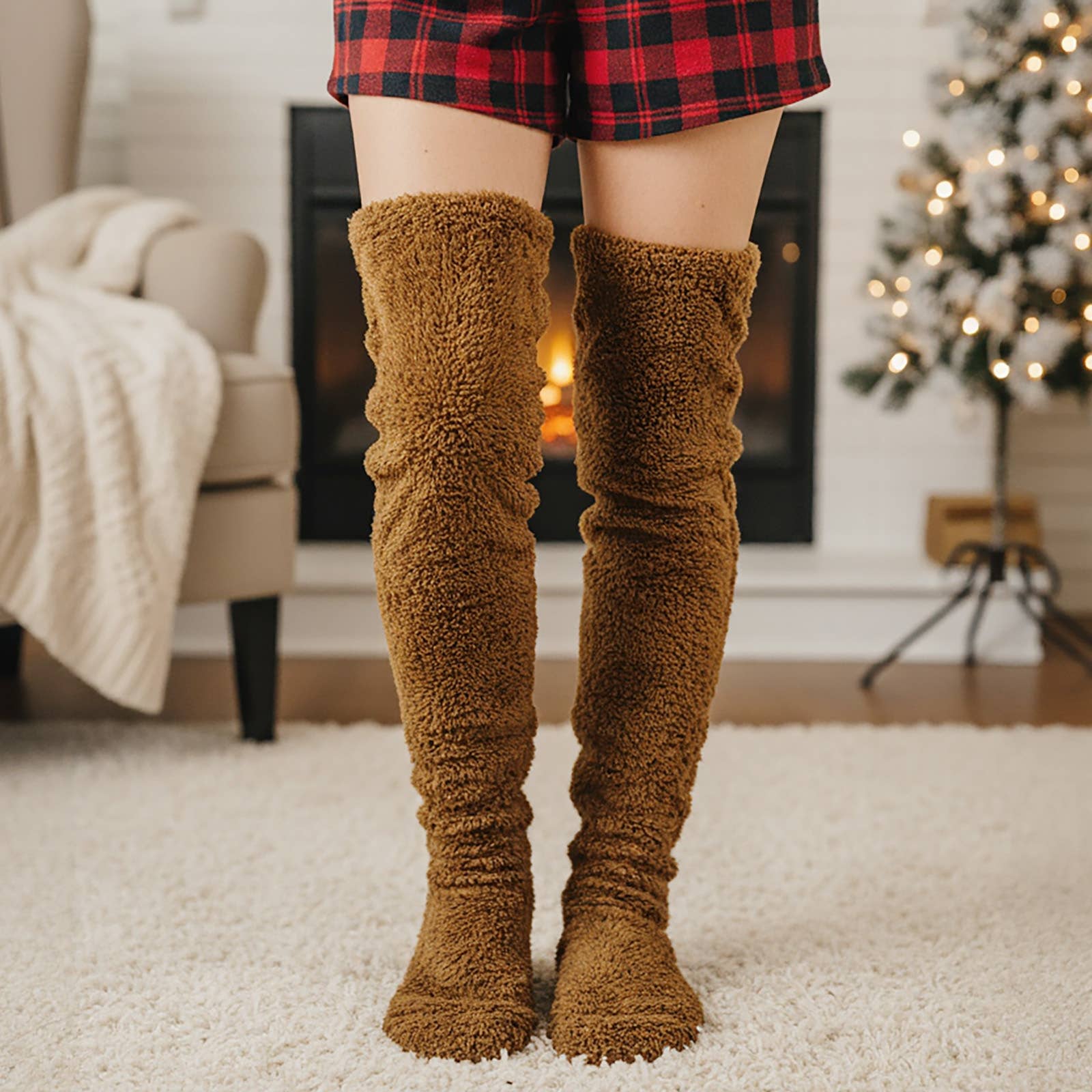 Wrapables.com - Wholesale Socks - Women's - Wrapables Fuzzy Thigh High Leg Warmer Socks24