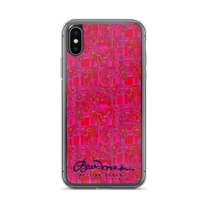 Hot Pink iPhone X-etui for engroshandel hos BettinaMarksCollections