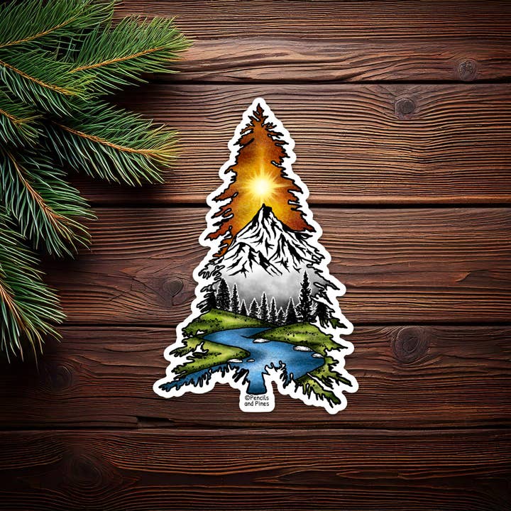 Pine Tree Sticker for wholesale by Pencils and Pines