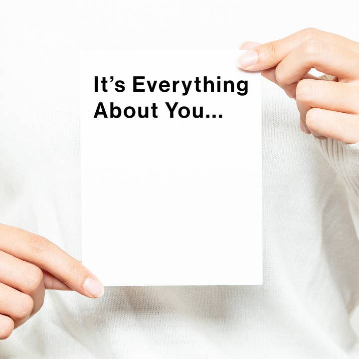 Carte de vœux It's Everything About You pour la vente par Black River Letterpress & Paper Co.