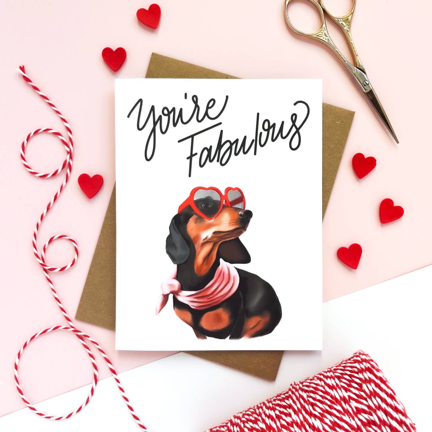 Morgan Swank Studio - Wholesale Everyday Greeting Card - You're Fabulous Dog | Encouragement Card
1