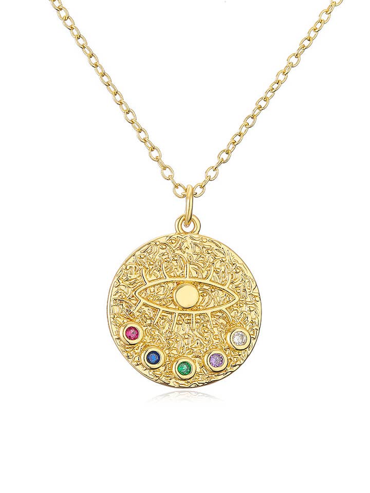 Evil Eye Protector Necklace for wholesale by Curated By Suarez