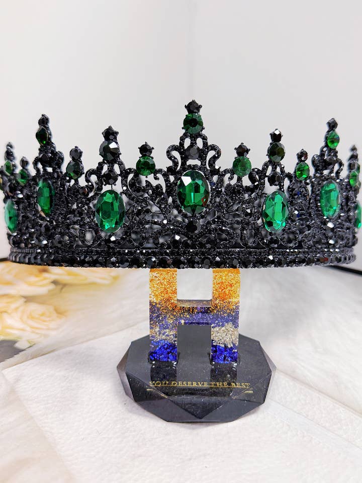 Renaissance Groene Kroon, Halloween Feest, Kroningskroon voor wholesale door Happy Dream Gifts