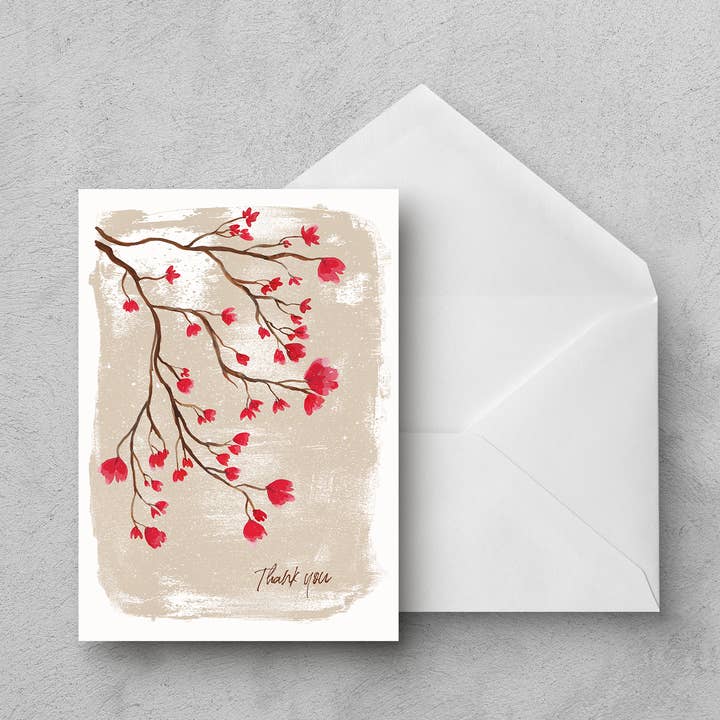 Greeting card THANK YOU for wholesale by Manu Wendt - Artwork & Illustration