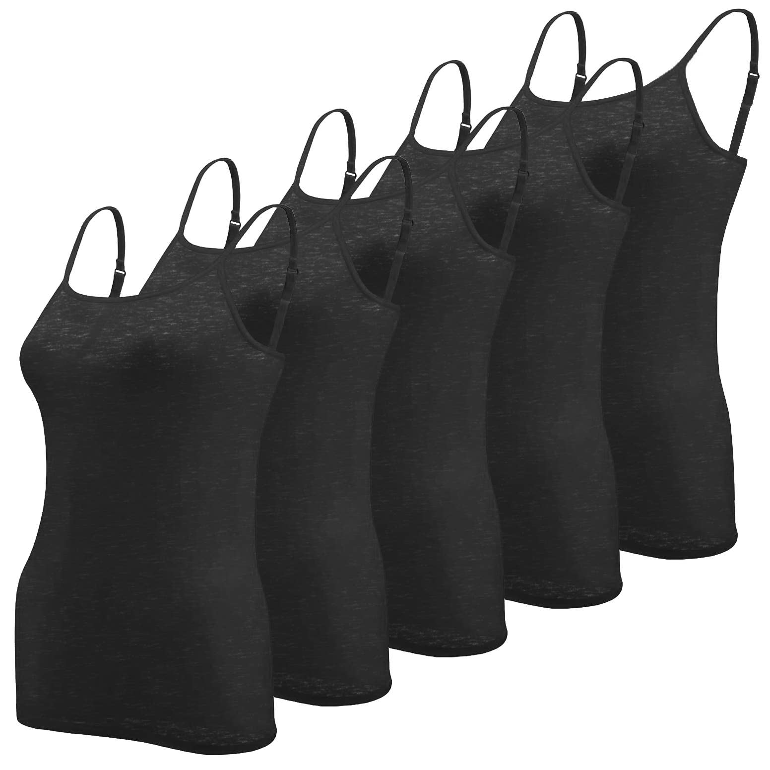 I-Wear Brands - Wholesale Camisole - Women's - 5 Pack Women's Adjustable Spaghetti Strap Camisole6
