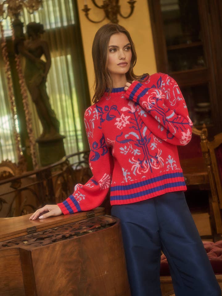 Almila Pleated Long Sleeve Sweater for wholesale by Sugarlips