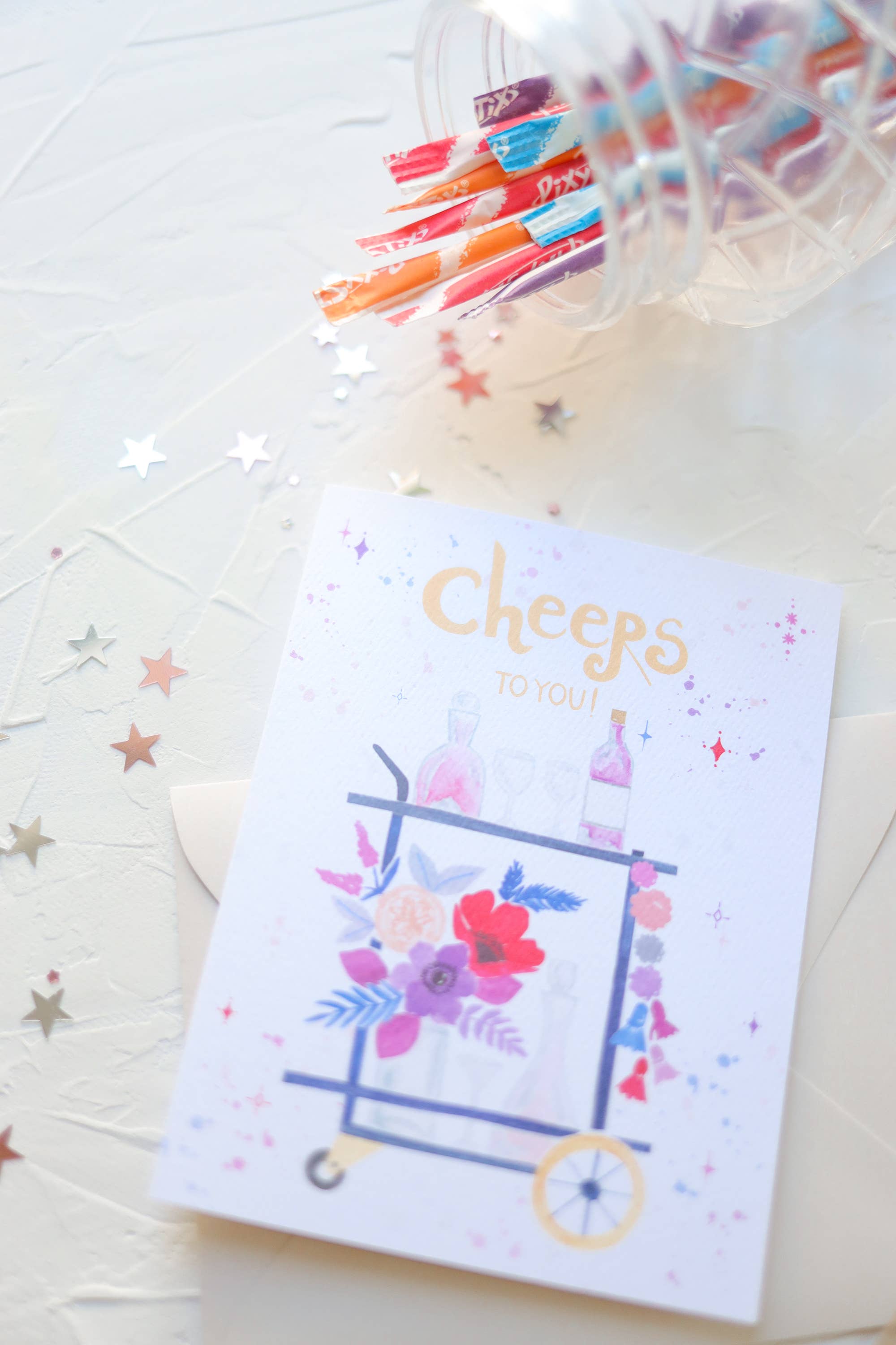 Stephanie Tara Stationery - Wholesale Birthday Card - Cheers To You On Your Birthday Greeting Card1