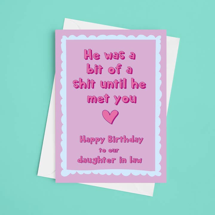 Daughter-in-law Happy Birthday - 5x7 Birthday Card for wholesale by Laura Lonsdale