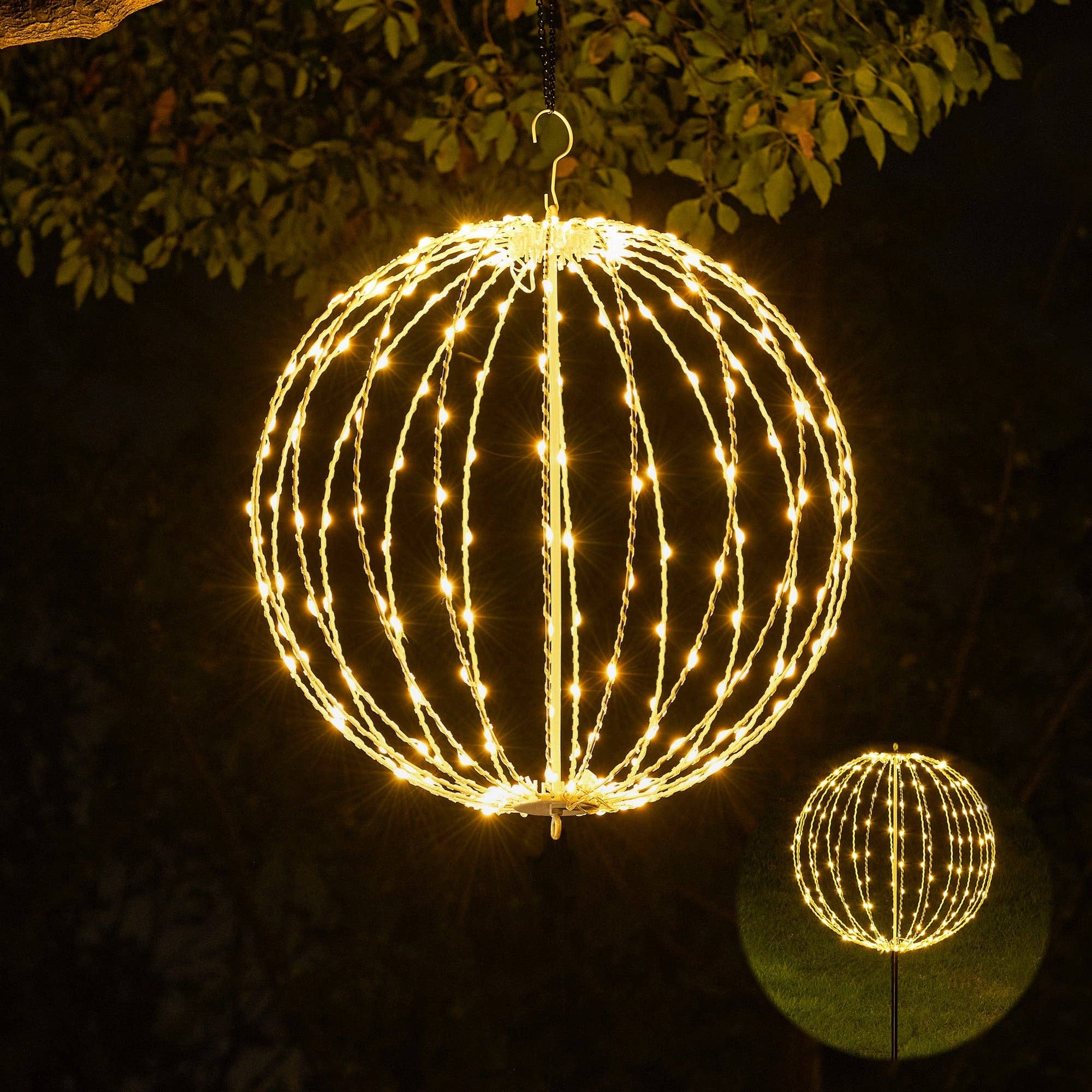 LIGHTSHARE - Wholesale Outdoor/Lawn Light - LED Ball Light, Warm White, Various Sizes and Finishes24
