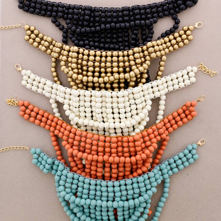 Sonata - Wholesale Kralen/parelketting - SLABBETJE MET HOUTEN KRALEN3