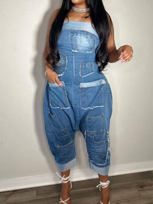 Flarix - Wholesale Jumpsuit - Women's - strapless denim jumpsuits4