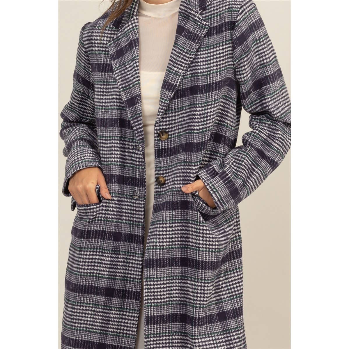 HYFVE - Wholesale Coat - Women's - Plaid Long Coat8