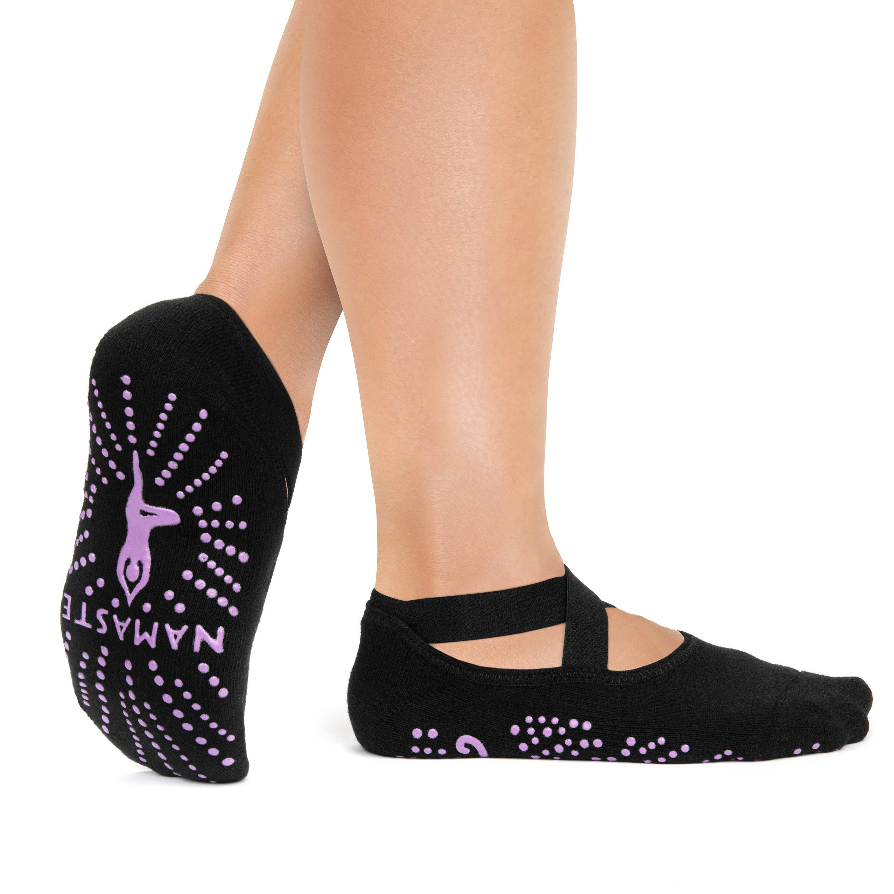 Lavley - Wholesale Socks - Women's - If You Can Read This...Namaste / Breathe Yoga Socks (2 Pack)2