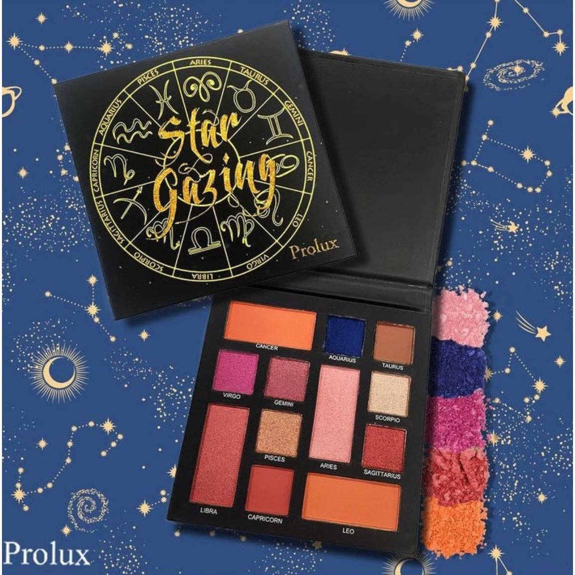 Efon International Corp. - Wholesale Eyeshadow Palette - Star Gazing -12 Shade Duo-Finish Pigmented Eyeshadow Palette2