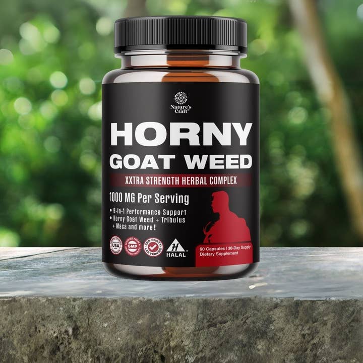 Horny Goat Weed Capsules – Men’s Wellness Support, 60ct for wholesale by Nature's Craft