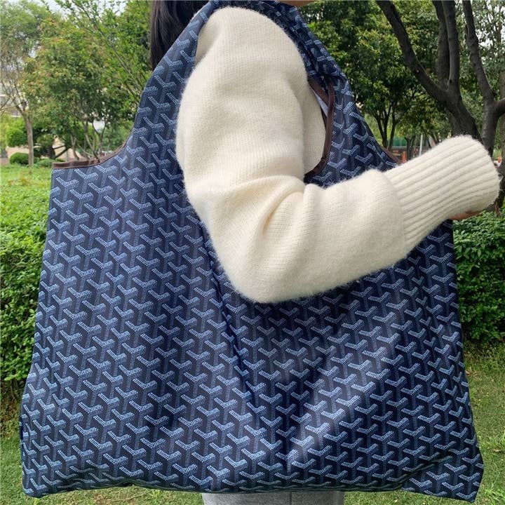 FurDecoration - Wholesale Grocery/Shopping Bag - Foldable Portable Reusable Shopping Bag With Floral Print