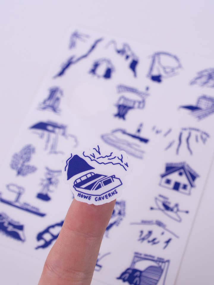 New York State Nature Checklist Sticker Sheet for wholesale by Traildust Goods