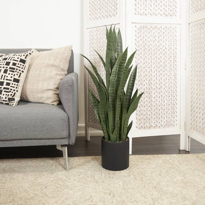 Import Corner - Wholesale Artificial Plant - A-30368: ARTIFIICAL SNAKE PLANT 14"W, 36"H3