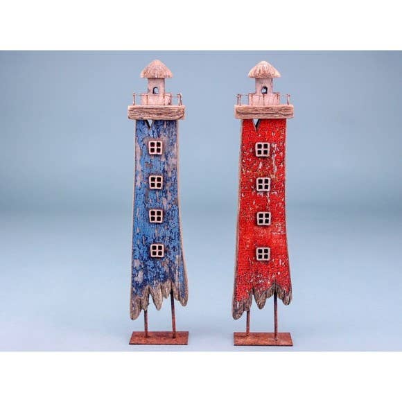 Vuurtorenornament, 34 cm, 2 stuks voor wholesale door Nauticalia