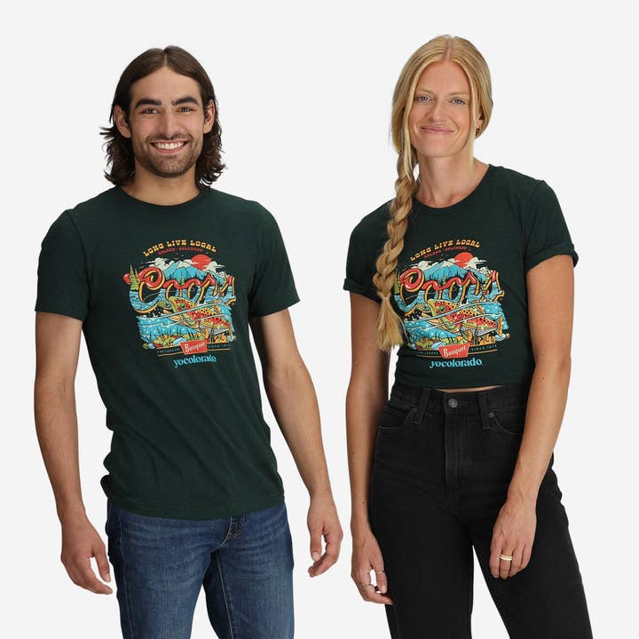 T-Shirt - Unisex Coors Banquet x YoColorado Fly Fishing for wholesale by YoColorado