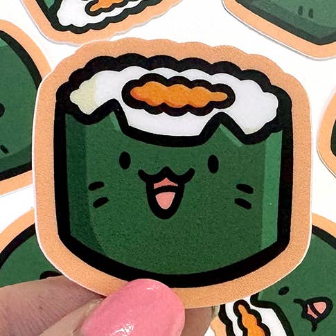 Sushi Cat Mini Sticker for wholesale by Shop Emily M