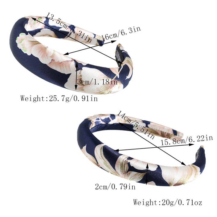 MKS America - Wholesale Fashion Headband - Women's - Fashionable Satin Floral Sponge Headband5