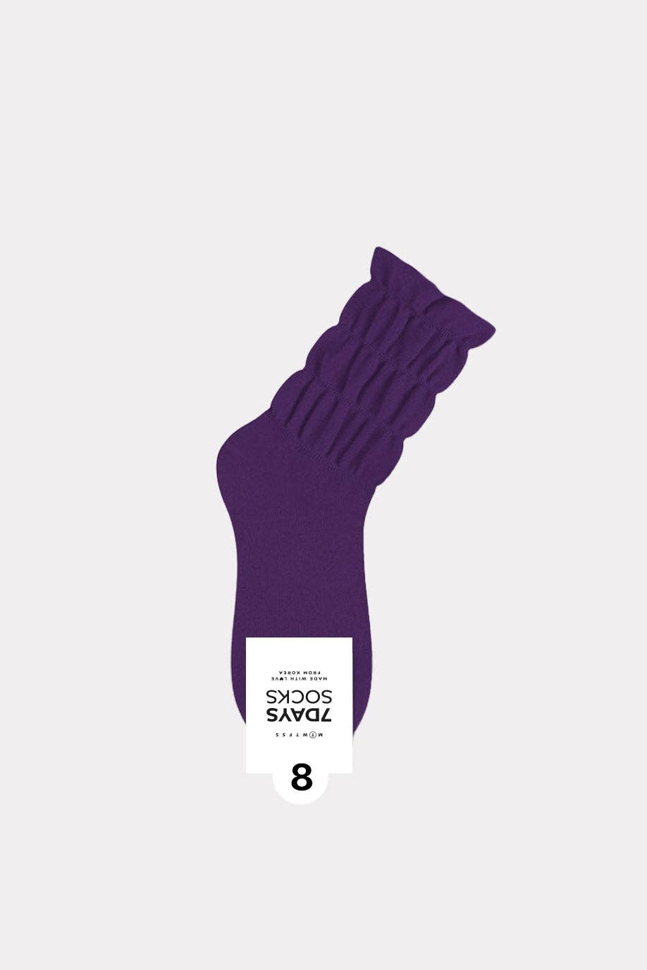 7DAYSSOCKS - Wholesale Socks - Women's - Women's Crew Daily Non Binding Shirring Solid Socks5