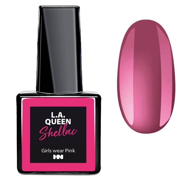 HOLLYWOOD NAILS - Wholesale Nail Polish - L.A. Queen UV Gel Shellac - Girls Wear Pink #16 15 ml