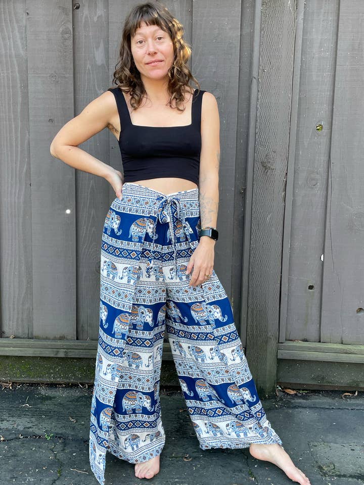 Zig Zag Asian Collection - Wholesale Pants - Women's - Elephant Palazzo Pants8