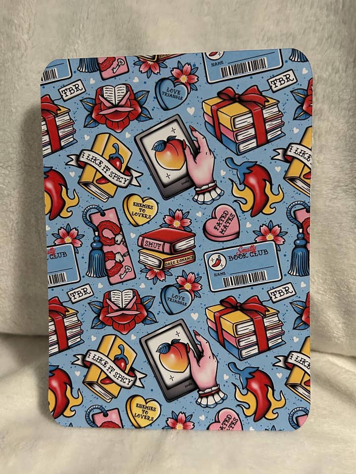 Schmutziger buchliebender Retro-Tattoo-Stil Kindle E-Reader-Einsatz für klare Hülle, Kindle-Zubehör, Kindle, Paperwhite, Oasis, Scribe 10. 11. Generation für den Großhandel von Bookbestiesuk