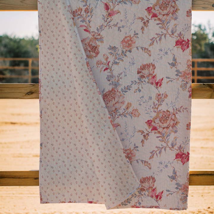 Natalie Floral Pink Quilt for wholesale by Ida Mae Home