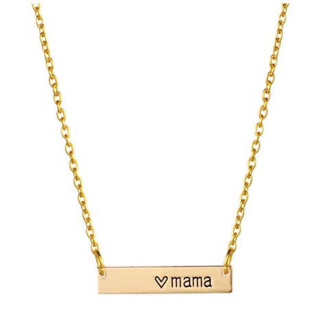 Gouden Mama halsketting voor wholesale door Kate Tuesday Jewelry