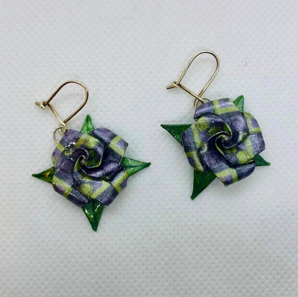 L'éco maison décoration - Wholesale Dangle Earrings - Origami flower earrings9