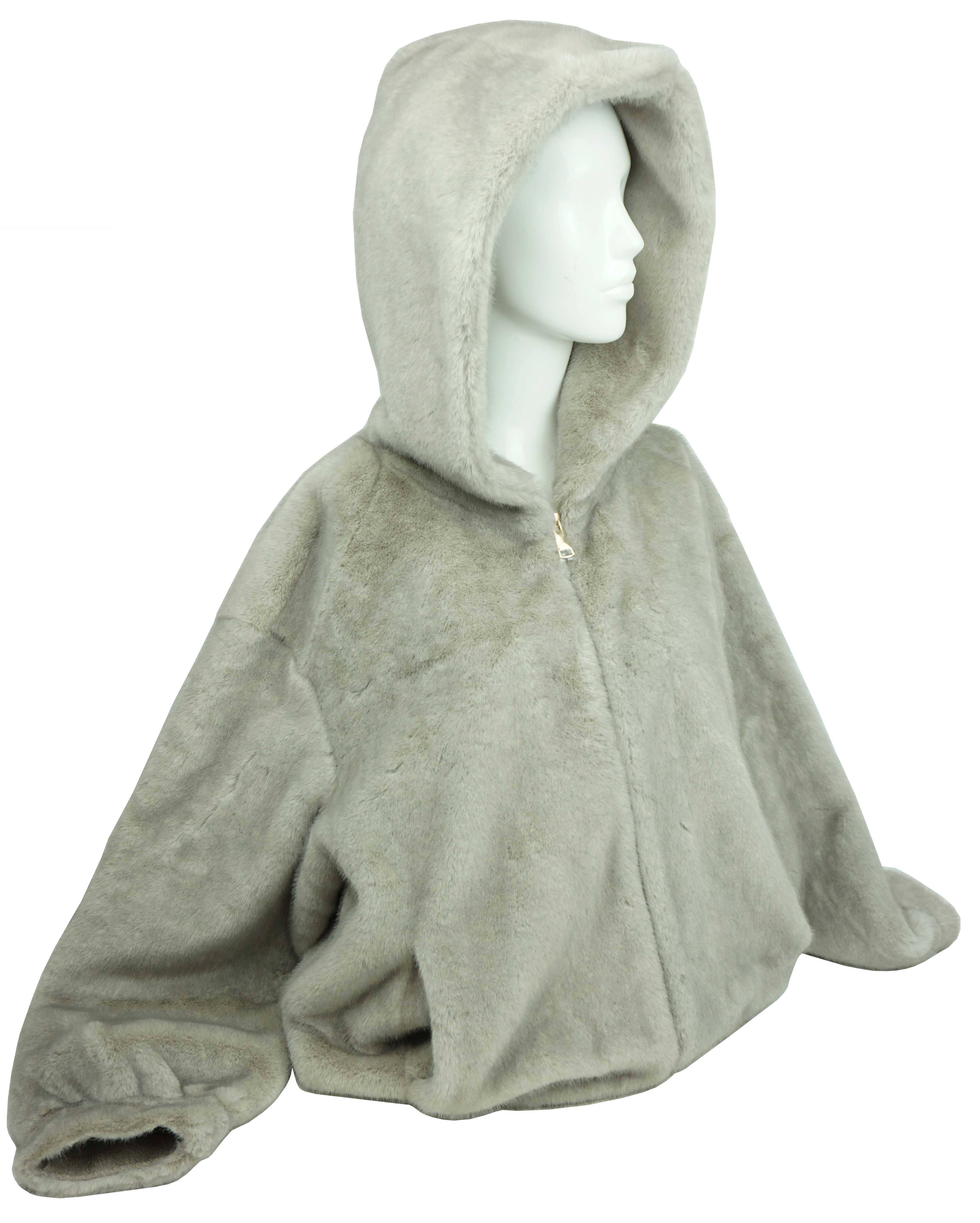 Anais - Wholesale Jacket - Women's - Faux fur hooded jacket MT0907