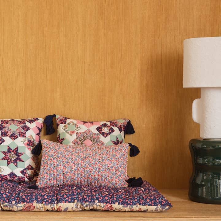 Midstargar-crème Pop Vloermatras Many- bloemen - blauw - roze - crème voor groothandel op Faire2
