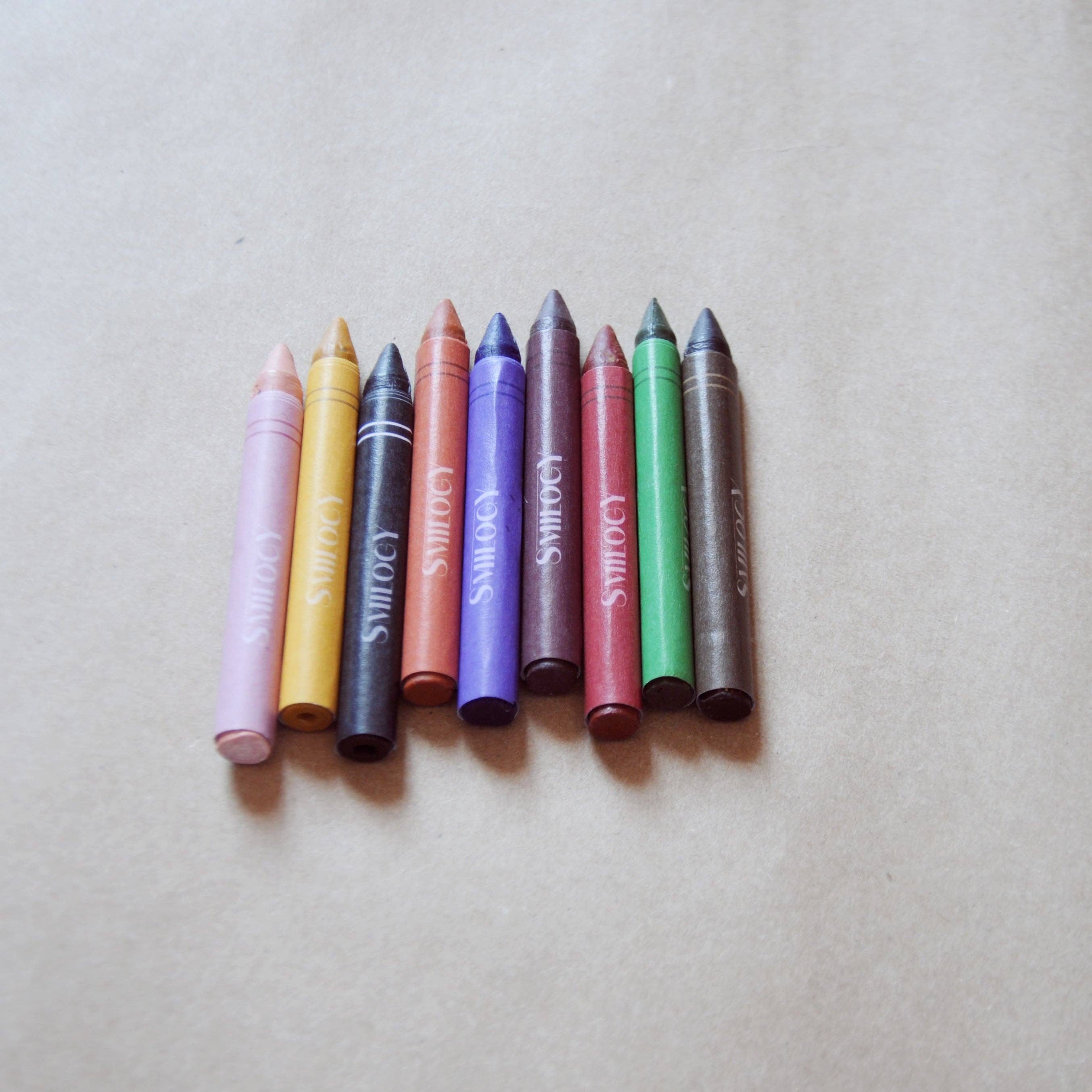 6-Piece Non-Toxic & Handmade Organic Beeswax Toddler Crayon Fingers –  Smilogy Organic Beeswax Crayons