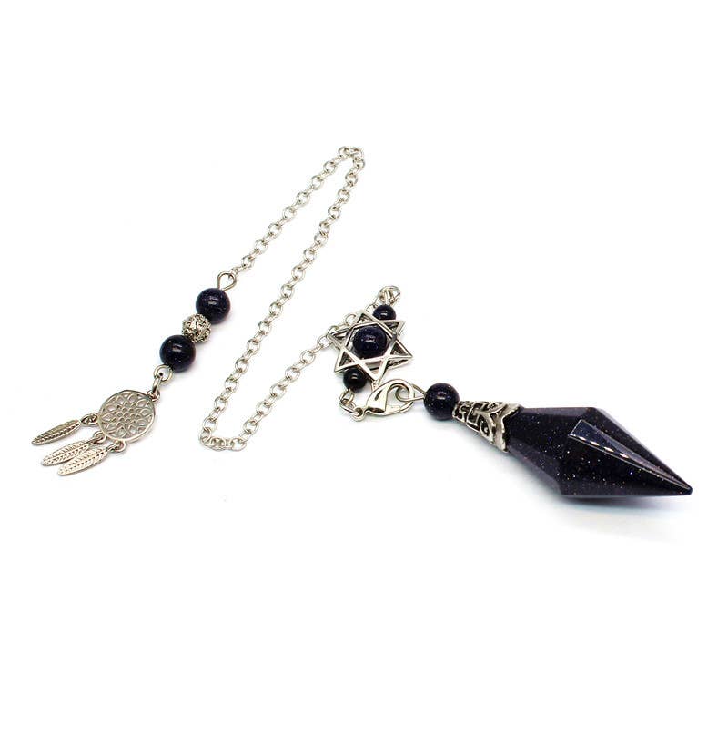 Gemcohub - Vente Attrape-rêve - Pendentif attrape-rêves à pendule double diamant4