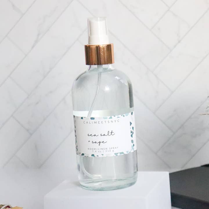 Sea Salt + Sage Room + Linen Spray for wholesale by Cali Meets NYC