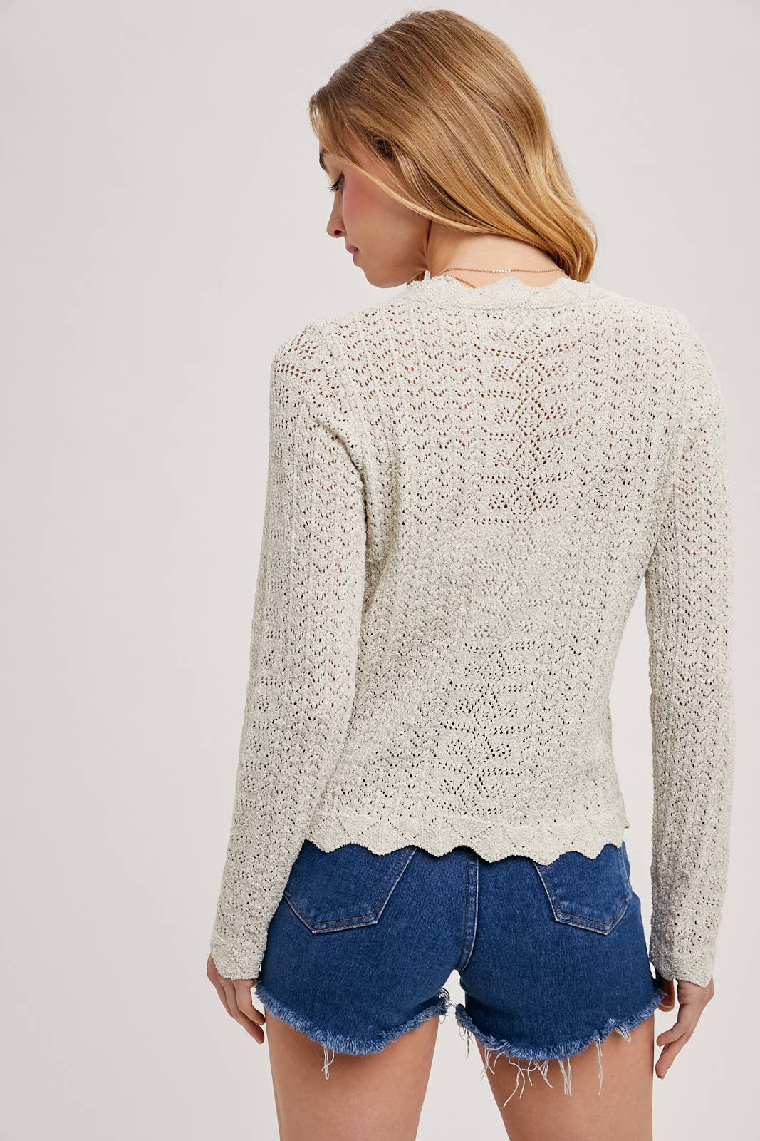 Bluivy - Vente Haut en maille – femme - TOP EN MAILLE POINTELLE SANS DOUBLURE15