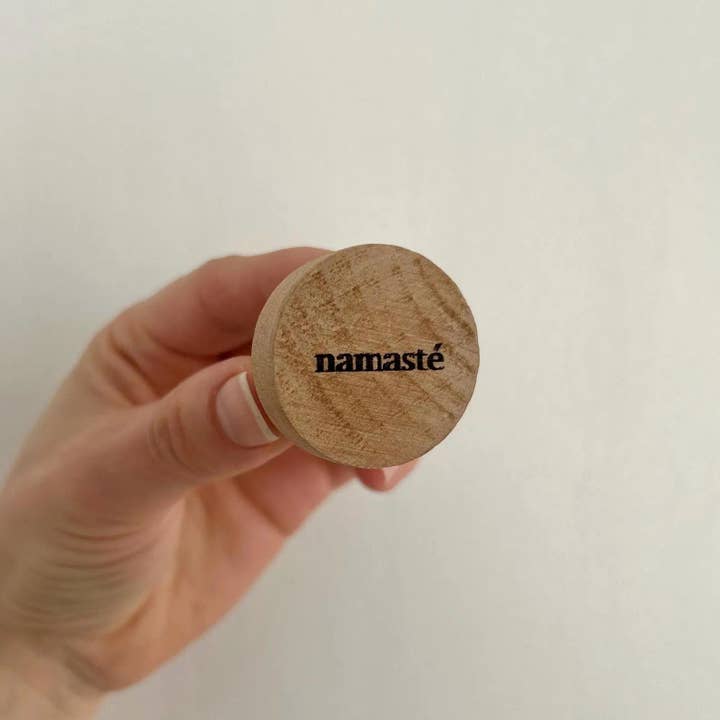 Atelier HM Design - Vendita all'ingrosso Manopola/pomello - Set di 6 pomelli per cassetti in legno Namaste, 35x25mm