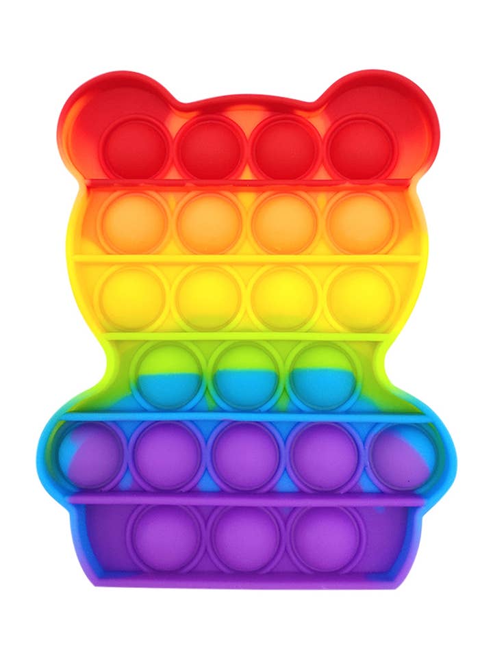 Pop Fidget Sensory And Stress Reliever Toy - Teddy Bear for wholesale by MYS Wholesale Inc