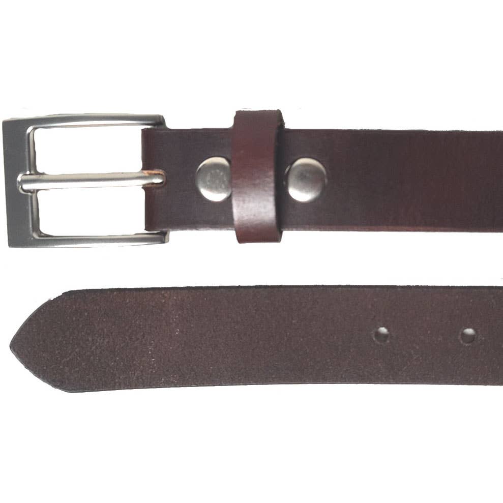IGI CANADA - Wholesale Belt - Unisex - GENUINE LEATHER BELT PLAIN 35MM BLACK AND BROWN #10357