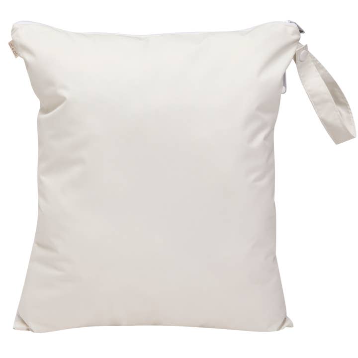 Ali+Oli - Wholesale Wet Bag - Kids & Baby - Dual-Compartment Wet/Dry Bag with Mesh Pocket (Sand)3