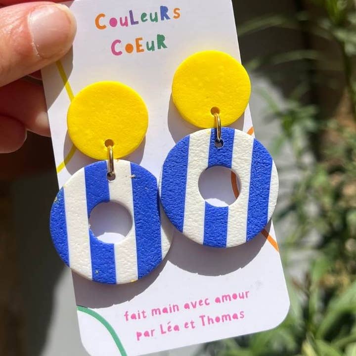 Marrakech ☀️- Riscas Azuis/Brancas por atacado de Couleurs cœur