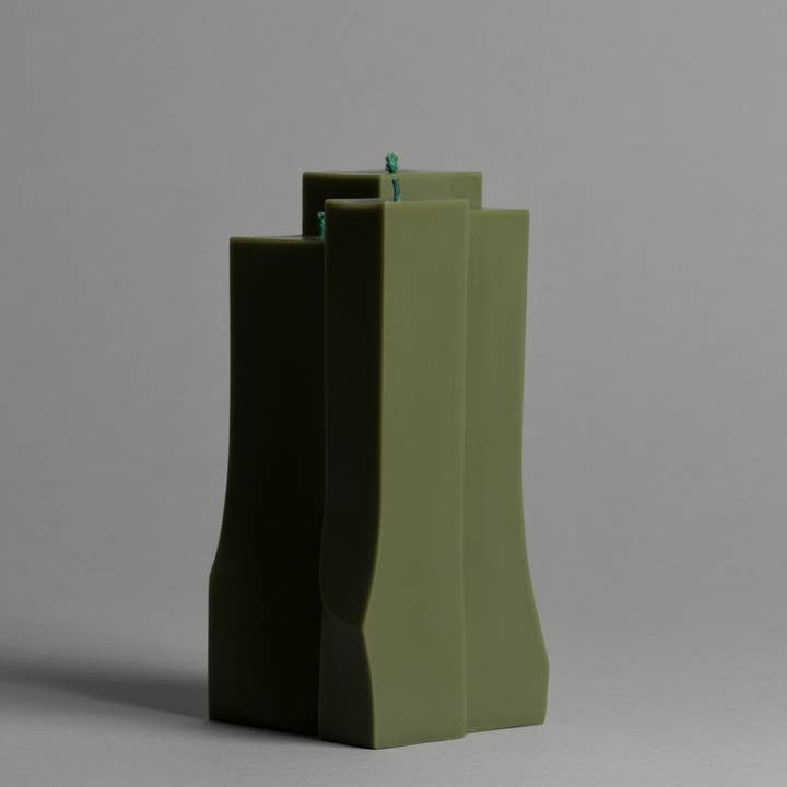 BOLTBOLT - Wholesale Novelty Candle - SOAPMAN Vertical Bar Sculpture Candle - Wild Growth of Grass - Olive Green3