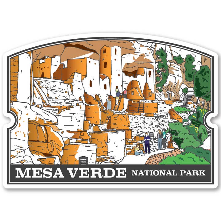 Coaster - Mesa Verde Cliff Dwellings Scene 01 for wholesale by Morris Magnets